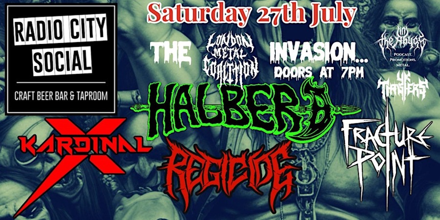 Poster for London Metal Coalition Essex Invasion Night